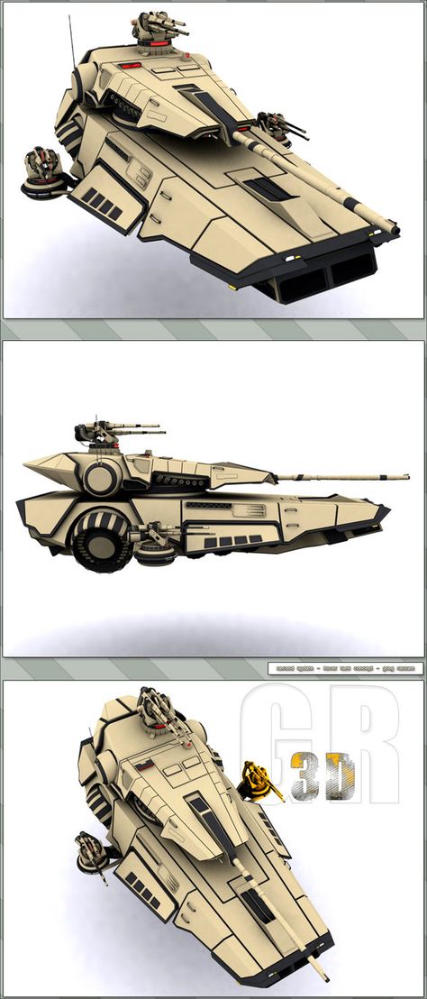 Hover Tank Composition 2 by WARxSnake on DeviantArt Hover Tank, Future Tank, Space Fleet, Sci Fi Tank, Tank Armor, Futuristic Motorcycle, Star Wars Vehicles, Military Armor, Expedition Vehicle