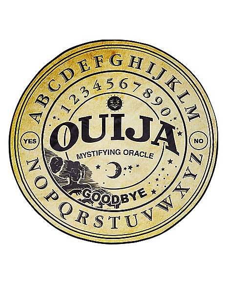 Ouija Board Round Fleece Blanket - Spirithalloween.com Comfy Blanket, Blankets And Pillows, Horror Gifts, Spencers Gifts, Halloween Blanket, Scary Costumes, Comfy Blankets, Ouija Board, Halloween Pillows