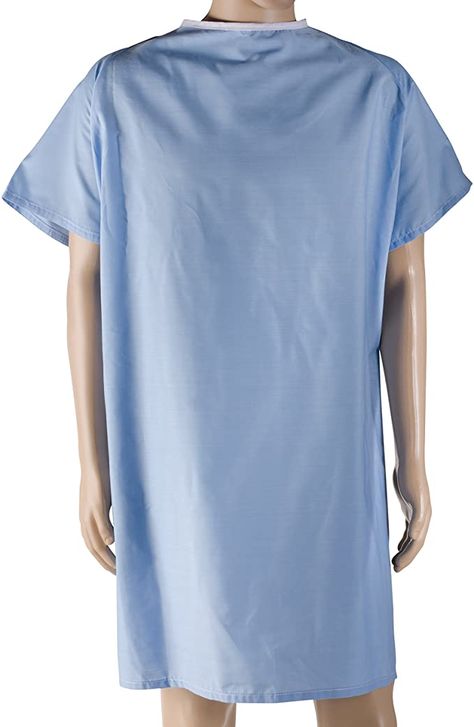 Amazon.com: DMI Hospital Easy Access Patient Gown, Blue: Health & Personal Care Blue Hospital, Patient Gown, Womens Lace Shorts, Gown Blue, Hospital Gown, Women's Nightgowns, Babydoll Lingerie, Sleepwear Women, Women Lace