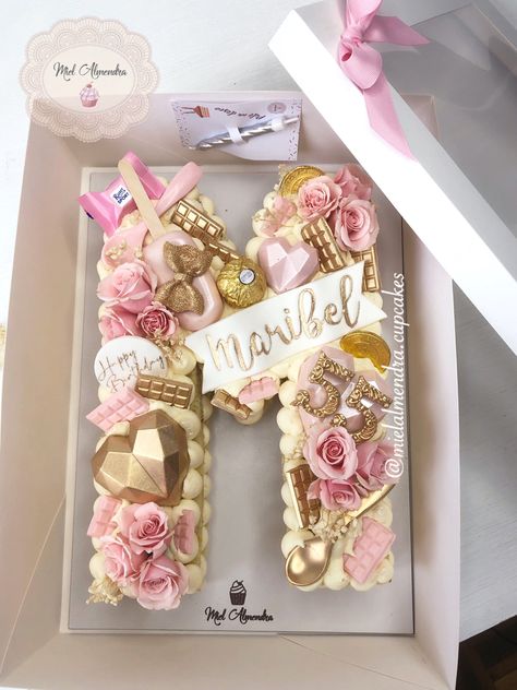 Initial Cake Ideas, Letter Cupcakes Ideas, Monogram Cake Birthday Letters, Pink Letter Cake, Alphabet Cake Birthday Letters, Letter Cakes Ideas Initials, Letter Cakes Ideas, Monogram Cakes Birthday, Letter Cupcakes