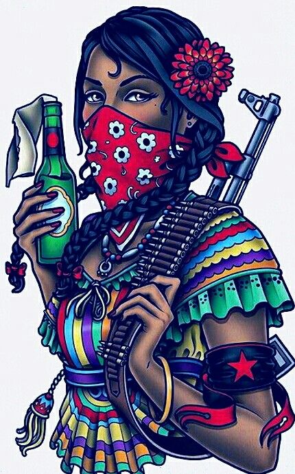 Mexican Revolution Tattoo, Revolution Tattoo, Refugees Art, Fighter Tattoo, Revolution Art, Protest Art, Propaganda Art, Psychadelic Art, Latin American Art