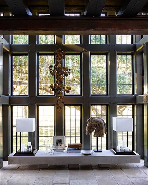 Bay Window Dressing, Alpine House, Mid Century Interior, Contemporary Seating, 1st Dibs, Archi Design, Classic Interior Design, Traditional Architecture, Entry Foyer