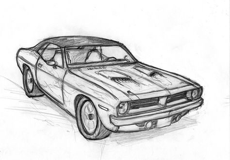 Muscle car sketch by leovictor Car Drawing Pencil, Cartoon Car Drawing, Sketch Cartoon, Cars Design, Car Drawing, Cool Car Drawings, Cool Pencil Drawings, Cartoon Car, Industrial Design Sketch