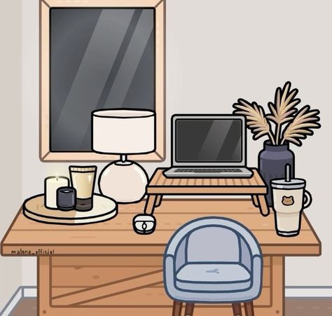 Toca Boca Work Room Ideas, Tocaboca House Ideas, Toca Life Ideas, Cute Dorm Ideas, Toca Boca Hair Salon, Bad Room Ideas, Toca Life World Aesthetic Pfp, Toca Ideas, Toka Boka