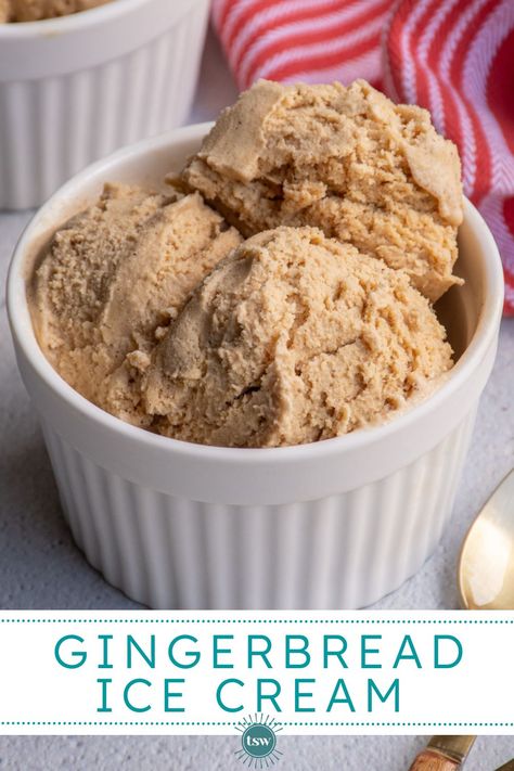 Gingerbread Ice Cream Ninja Creami, Molasses Ice Cream, Gingerbread Ice Cream, Simple Ice Cream, Eggnog Ice Cream, Maple Ice Cream, Craving Ice Cream, Ninja Creamy, Sherbet Recipes