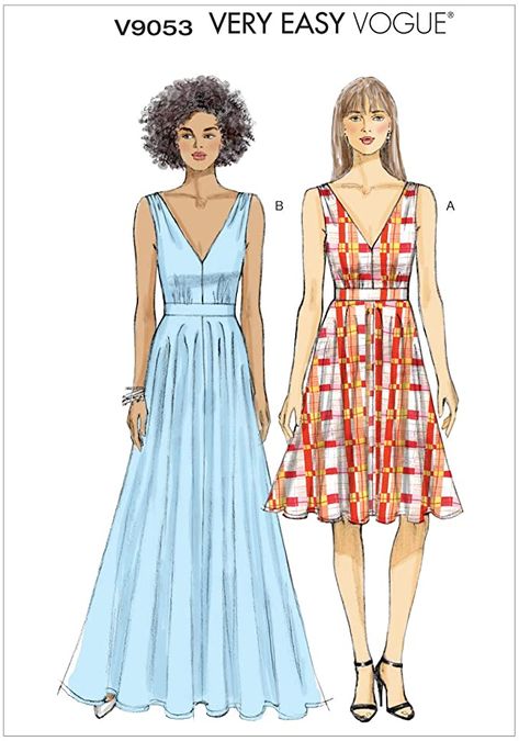 VOGUE PATTERNS 9053 A5,Misses Dress,Sizes 6-8-10-12-14, Multicolor: Amazon.co.uk: Kitchen & Home Vogue Dress Patterns, Vogue Dress, Vogue Sewing Patterns, Vogue Pattern, Miss Dress, Vogue Patterns, Womens Sewing Patterns, Dress Sewing Pattern, Dress Sewing