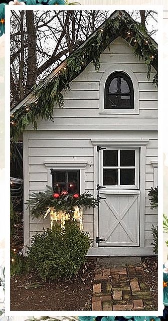 Christmas Garden Decorations - Want more information and details? Click to visit for more designs. Dutch Door, She Sheds, Christmas Garden, Potting Shed, Garden House, She Shed, Noel Christmas, Window Box, Cozy Cottage