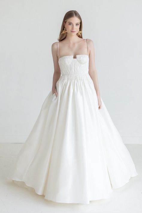 Watters — The White Gown Modern Ballgown, Watters Wedding Dress, Watters Bridal, Minimal Wedding Dress, Full Gown, By Watters, Contemporary Bridal, Wedding Dresses Corset, Princess Ball Gowns