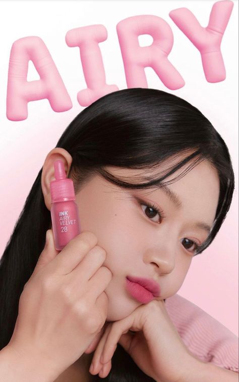 peripera - Ink Airy Velvet AD Ink Airy Velvet, Peripera Ink Velvet, Korean Makeup Brands, Bright Lips, Beauty Products Photography, Fancy Makeup, Color Complement, Soft Corals, Soft Lips