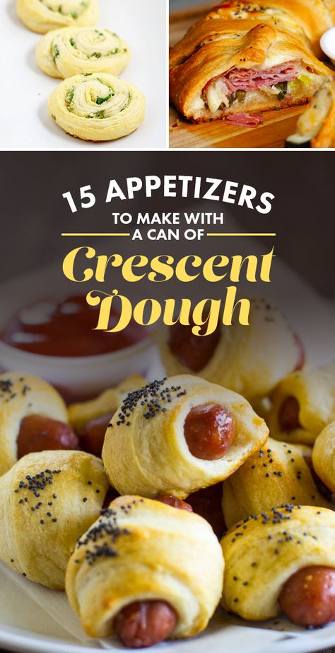 15 Thanksgiving Apps You Can Make With A Can Of Crescent Dough #timbeta #sdv #betaajudabeta Breakfast Quiche Recipes Easy, Pillsbury Crescent Roll Recipes, Thanksgiving Apps, Crescent Roll Recipes Dinner, Crescent Roll Appetizers, Crescent Recipes, Appetizers Easy Finger Food, Crescent Roll Recipes, Crescent Dough