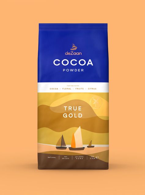 Angus Hyland And The Pentagram Team Created An Instantly Recognisable Brand Identity For Cocoa Brand DeZaan | Dieline - Design, Branding & Packaging Inspiration Folder Cover Design, The Pentagram, Still Life Images, Drinks Brands, Dirty Martini, Packaging Bag, Tea Packaging, Coffee Packaging, Packaging Labels Design