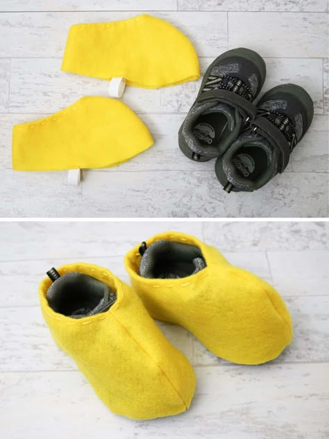 diy halloween shoes Mickey Mouse Toddler Costume, Diy Mickey Mouse Costume, Baby Mickey Mouse Costume, Minnie Mouse Costume Diy, Mickey Costume, Diy Fantasia, Halloween Costume Shoes, Minnie Costume, Diy Baby Costumes