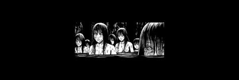 #junji ito #ito #headers #aesthetic #anime #manga #tomie Tomie Twitter Header, Junji Ito Header, Tomie Header, Creepy Header, Junji Ito Banner, Manga Tomie, Manga Headers, Tomie Kawakami, Twt Layout