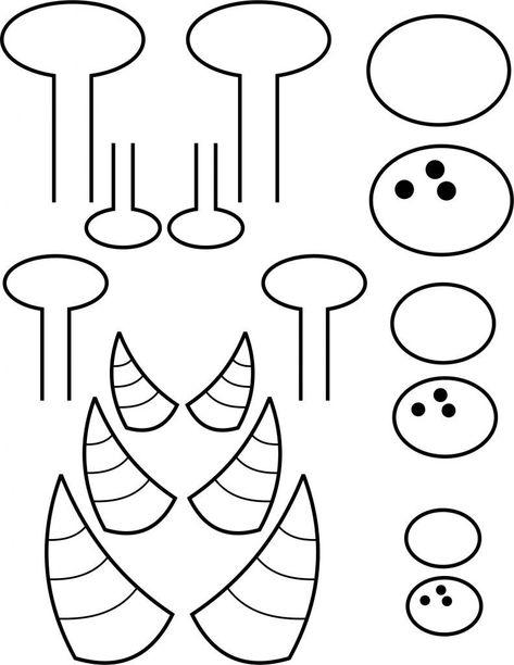 printable-monster-horns[1] - Free Kids Crafts Printable Halloween Book Covers, Christian Halloween Crafts, Halloween Paper Bags, Halloween Window Silhouettes, Monster Puppet, Christian Halloween, Monster Craft, Paper Bag Puppets, Halloween Worksheets