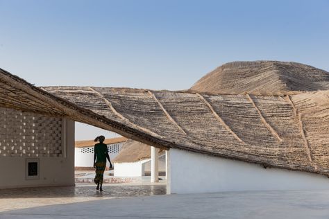 Thread by Toshiko Mori Shigeru Ban, Anni Albers, Japanese Architect, Cultural Centre, Thatched Roof, Cultural Center, Sustainable Architecture, New Artists, Art Center