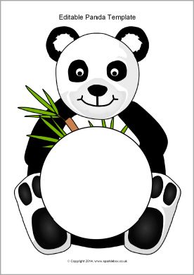 Panda Poster Board Project, Panda Project, Panda Template Free Printable, Panda Bear Panda Bear Activities, Panda Name Tags Free Printable, Panda Activities, Turtle Classroom, Panda Names, Puppy Crafts