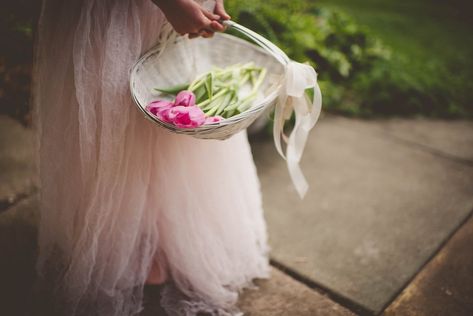 Alternative Ideas For Flower Girl Petal Toss | POPSUGAR Moms Flower Girl Basket Alternative, Flower Girl Ideas, Candle Alternatives, Petal Toss, Twirling Dress, Flower Girl Petals, Frugal Wedding, Fake Candles, Traditional Baskets