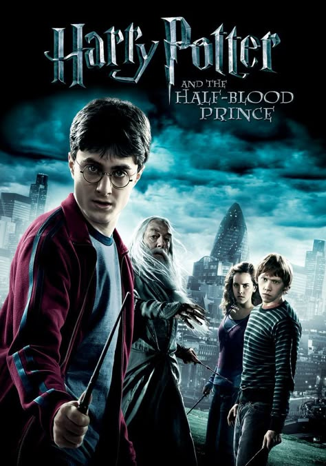 Harry Potter and the Half-Blood Prince Harry Potter Half Blood Prince, Prince Poster, Alan Rickman Movies, Harry Potter 6, Michael Gambon, Ron Weasley Hermione Granger, Film Harry Potter, Harry Potter Ron Weasley, Harry Potter Movie