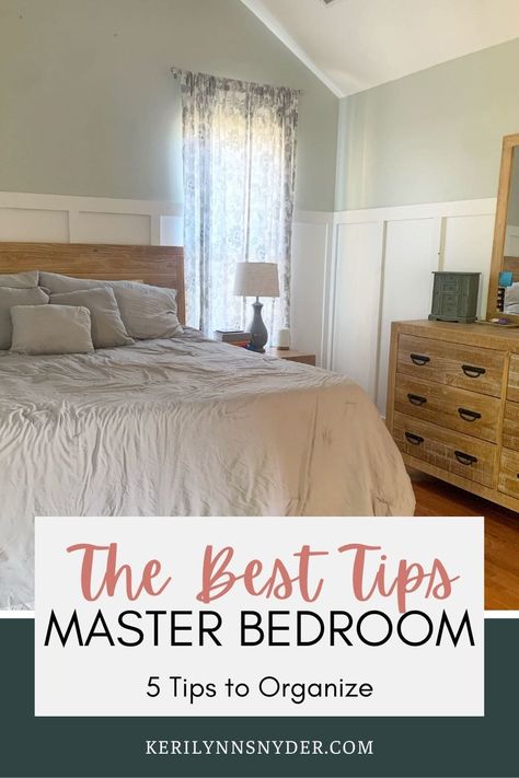 How to Organize the Master Bedroom - Keri Lynn Snyder Bedroom Declutter, Bedrooms For Couples, Small House Organization, Getting Organized At Home, Declutter And Organize, How To Declutter, Clutter Free Home, Organization Furniture, Organize Declutter