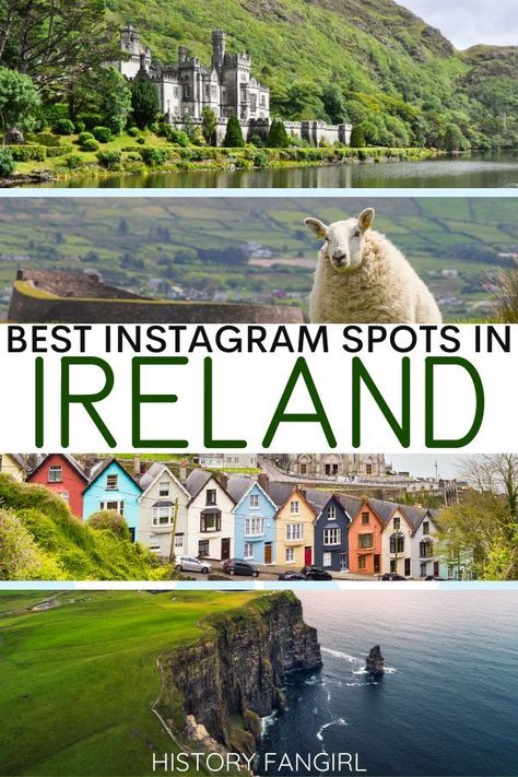 Looking for the most Instagrammable places in  Ireland and Northern Ireland? Here are my pics for the best Ireland photo spots, from Dublin to Dingle and from Belfast to the Antrim coast. This Ireland travel photography guide has tips for the best Ireland photo spots, cutest places in Ireland, most Instagrammable Irish towns, and prettiest views in Ireland. Places In Ireland, Ireland Road Trip Itinerary, Northern Ireland Travel, Ireland History, Ireland Road Trip, Ireland Photography, Castles In Ireland, Most Instagrammable Places, Ireland Landscape