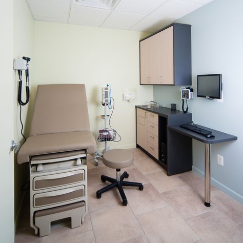 InstaMedCare examination room is bright, crisp, and well equipped Doctor Consulting Room, Doctor Room, Medical Office Furniture, Examination Room, Doctor Office Design, Consulting Room, Medical Furniture, Medical Office Decor, Medical Office Design