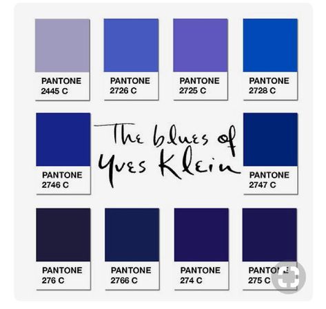 Bleu Klein, Blue Pantone, Yves Klein Blue, Yves Klein, Blue Color Palette, Blue Inspiration, Feeling Blue, Klein Blue, Love Blue