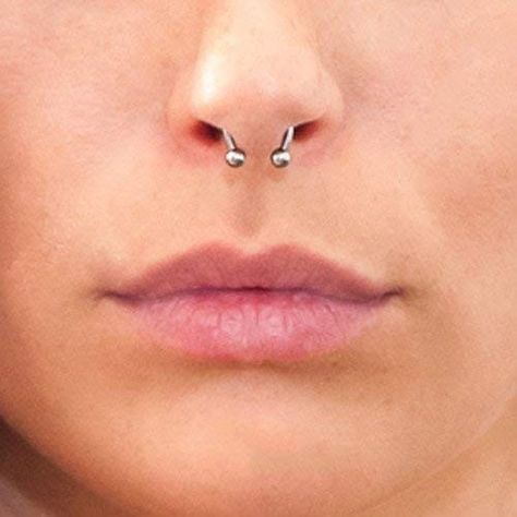 Horseshoe Septum, Barbell Earrings, Circular Barbell, Facial Piercings, Septum Jewelry, Septum Piercing, Funky Jewelry, Body Piercing Jewelry, Fancy Outfits