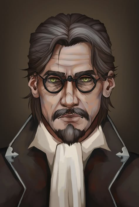 Tall Monster, Call Of Cthulhu Rpg, Male Doctor, Roleplay Characters, Fantasy Portraits, Human Male, Dnd Art, Modern Fantasy, Character Design Male