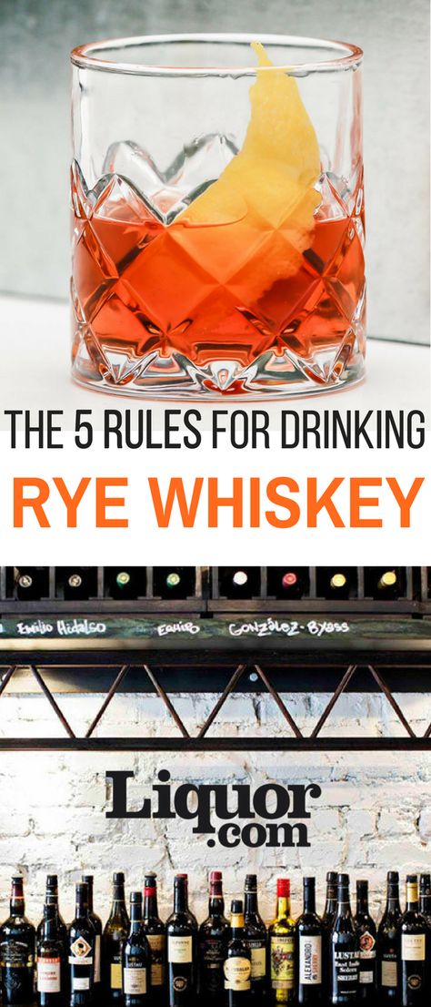 Rye whiskey has rise from the ashes with a larger selecetions than ever before. What are the need-to-know rules for this rye renaissance? Liquor.com offers some much needed guidance. Large Batch Whiskey Cocktails, Rye Cocktail Recipes, Rye Drinks, Rye Whiskey Cocktail Recipes, Rye Whiskey Drinks, Rye Cocktails, Rye Whiskey Cocktail, Best Rye Whiskey, Suntory Whisky Cocktails