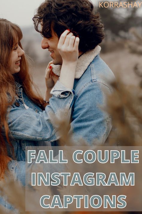 Fall couple Instagram caption ideas! The cutest captions for your Fall Instagram pictues. Caption ideas for Fall couple Instagram pictues. #captions #instagramcaptions #fallcouplepics #couplecaption Couples Fall Instagram Captions, Couple Fall Captions For Instagram, Couple Picture Quotes Instagram, Fall Couple Quotes Instagram, Fall Quotes Couples, Fall Couple Captions For Instagram, Fall Couple Quotes, Pumpkin Patch Couple Captions, Cute Couple Instagram Captions