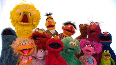 Muppets Funny, Big Bird Sesame Street, Muppets Party, Elmo And Friends, Sesame Street Muppets, Childrens Tv, Fraggle Rock, Sesame Street Characters, Bird Gif