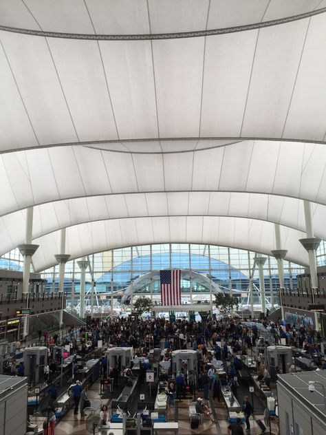 Denver International Airport #denver #travel #busyairport Airport Vibes, Denver Airport, Denver Travel, Travel Aesthetics, 2024 Moodboard, Denver International Airport, Airport Aesthetic, January 2025, Colorado Travel