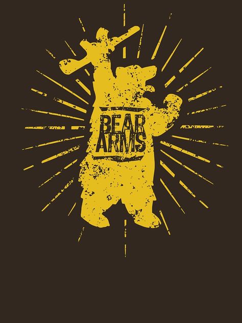 "Grizzly Bear Arms" T-shirt by DOODL | Redbubble Love Background, Love Backgrounds, California Love, Grizzly Bear, Original Art, California, Fictional Characters, T Shirt, Gifts