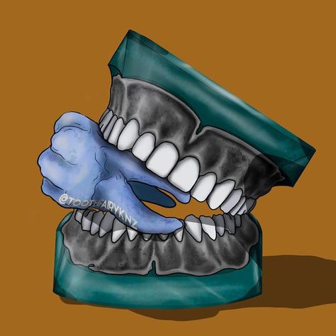 M͟͟A͟͟C͟͟K͟͟E͟͟N͟͟Z͟͟I͟͟E͟͟ on Instagram: "This or that? ALL OF MY ART IS FOR SALE #digitalart #dentalart #dentures" Dentures Drawing, Denture Drawing, Teeth Illustration, Teeth Drawing, False Teeth, Dental Art, Lord Shiva Statue, Shiva Statue, Crochet Lessons