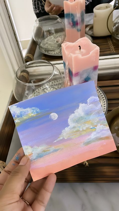 Cotton Candy Skies Painting, Cotton Candy Color Aesthetic, Pink Sky Painting, Clouds Fluffy, Castle Mural, Floating Clouds, Clouds Pink, Candy Castle, Candy Clouds