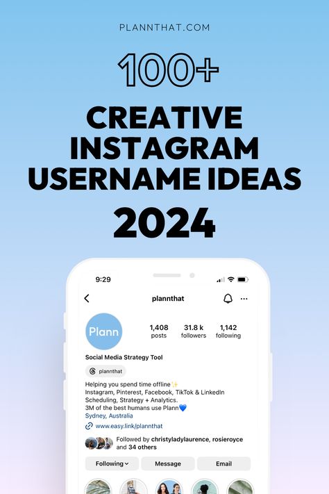 Ready to elevate your Instagram game? Discover a treasure trove of creative and catchy username ideas that will make your profile stand out! Whether you're going for quirky, chic, or fun, our guide has something for everyone. Unleash your creativity and transform your Insta presence today! Dive in now!  #InstagramNames #SocialMedia #InstaInspo #UsernameIdeas #ProfileMakeover Best Username For Instagram, Catchy Instagram Usernames, Unique Username For Instagram Account, Instagram's Username Ideas, Fun Usernames Ideas For Instagram, Your Name Username Ideas, How To Come Up With Instagram Username, Instagram Username Ideas, Catchy Names