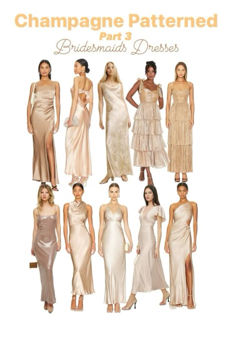 Mismatched or Matching Champagne Prosecco Gold Bridesmaids Dresses  Wedding Guest, Gold, Champagne, Prosecco, Bridesmaid Dresses, spring wedding, summer wedding   Follow my shop @omeganhope on the @shop.LTK app to shop this post and get my exclusive app-only content!  #liketkit #LTKWedding #LTKSeasonal #LTKParties @shop.ltk https://liketk.it/4I2sm Bridesmaids Dresses Champagne Mismatched, Modern Classic Wedding Bridesmaids, Bridesmaids Gold Dresses, Champagne Mismatch Bridesmaid Dresses, Strapless Champagne Bridesmaid Dress, Champagne Gold Dress For Wedding Guest, Gold Mix Match Bridesmaid Dresses, Beige Champagne Bridesmaid Dresses, Champagne And Khaki Wedding