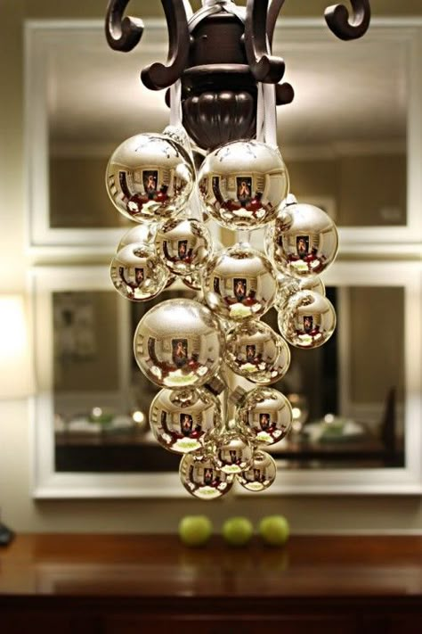 Great ideas for your holiday decorating!  Old Time Pottery is your holiday decor headquarters!  http://www.oldtimepottery.com/ Christmas Chandeliers, Christmas Chandelier, Navidad Diy, Noel Christmas, Holiday Inspiration, 12 Days Of Christmas, Christmas Love, Decoration Christmas, Christmas Table Decorations