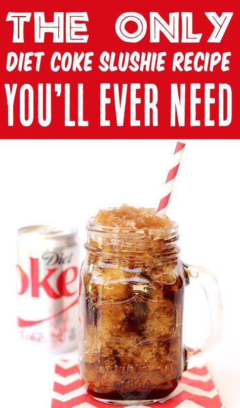 Diet Coke Slushie Recipe Coke Slushie Recipe, Coke Slushie, Copycat Starbucks Drinks, Lemon Treats, Party Punch Recipes, Slushie Recipe, Easy Easter Desserts, Amazing Food Videos, Frugal Girls