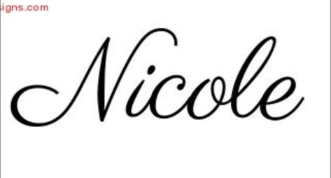 Nicole Tattoo Ideas, Nicole Tattoo Name, Nicole Name, Nicole Tattoo, Cursive Tattoos, 2024 Inspiration, Deer Tattoo, Fancy Letters, Wolf Drawing