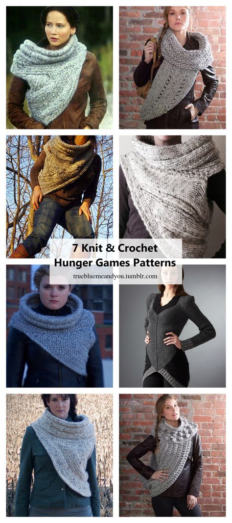 Katniss Scarf, Cowl Poncho, Hunger Games Katniss, Crochet Cowl Free Pattern, Crochet Cowl Pattern, Crochet Sweaters, Cowl Pattern, Scarf Crochet Pattern, Crochet Cowl