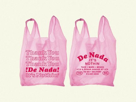 Plastic Bag Design, Margarita Bar, Thank You Bags, Collateral Design, Brand Color Palette, Branding Services, Go Bags, Wayfinding Signage, Local Produce