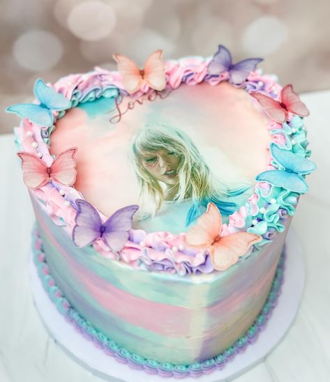 Absolutely swooning over this Taylor Swift cake. 🌈 . . . . #hollywoodbakedgoods#EatHBG#seattlewedding#seattlebakery#seattlebaker#seattleeats#bestfoodseattle#seattlefood#seattlecakes#bakery#baking#pnwlife#seattle#bellevue#kirkland#totemlake#customcakes#cakedecorating#taylorswift#taylorswiftcake#swifties Writing On Cakes, Swiftie Cake, Toddler Birthday Cakes, Taylor Swift Cake, Taylor Swift Birthday Party Ideas, 8th Birthday Cake, 6th Birthday Cakes, 10 Birthday Cake, Cake Writing