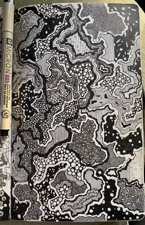 Line Art Drawings Pattern, Black Ink Doodles, Pen Designs Doodles, Pattern Doodle Ideas, Pen Drawing Abstract, Zen Tangle Painting, Cool Line Drawings Doodles, Doodle Art Abstract, Doodle Art Patterns Ideas Drawings