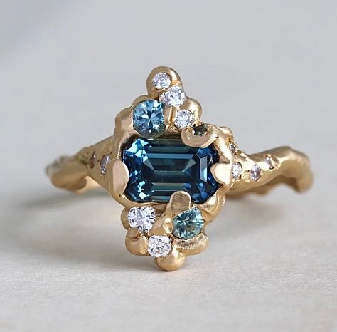 A magical teal-blue sapphire waiting for its mermaid to claim it. Visit our TEC Bespoke collection for more details. Shop link in the bio. #bespokerings #tealsapphire #sapphirerings #alternativeengagementring #handmadeisluxury #sustainablymade #sustainablysourced Teal Sapphire, The Eden, Bespoke Rings, Alternative Engagement Rings, Teal Blue, Blue Sapphire, Eden, Sapphire Ring, Instagram A