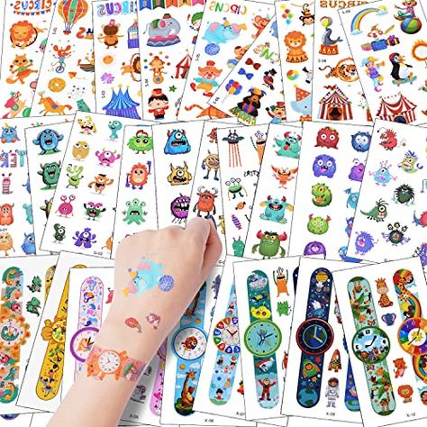 Tattoo For Birthday, Fake Tattoos For Kids, Tattoo For Kids, Kids Tattoo, Temporary Tatoo, Monster Tattoo, Cartoon Tattoo, Sonic Party, 90s Party