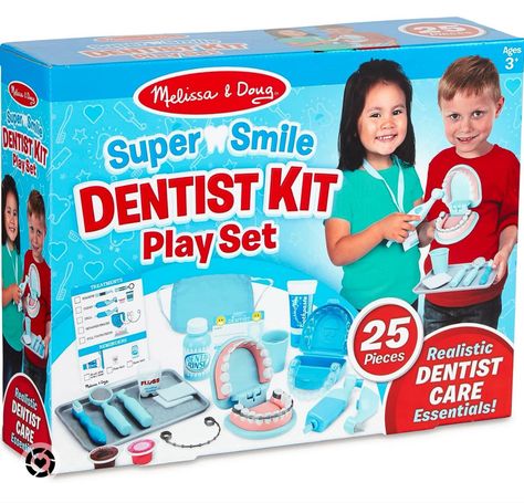 18% off 🎉 Melissa & Doug Super Smile Dentist Kit With Pretend Play Set of Teeth And Dental Accessories (25 Toy Pieces) - Pretend Dentist Play Set, Dentist Toy, Dentist Kit For Kids Ages 3+ Follow my shop @ErikaInman on the @shop.LTK app to shop this post and get my exclusive app-only content! #liketkit #LTKsalealert #LTKkids #LTKGiftGuide @shop.ltk https://liketk.it/4kGeX Dentist Play, Kids Doctor Kit, Dental Health Week, Smile Dentist, Best Toddler Toys, Toddler Girl Toys, Melissa And Doug, Pretend Play Toys, Melissa & Doug