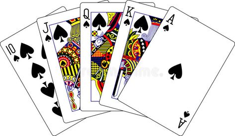 Royal flush spades playing cards. Illustration of royal flush spades #Sponsored , #advertisement, #ADVERTISEMENT, #flush, #Illustration, #royal, #spades 7 Spades Card, Playing Cards Illustration, King Of Diamonds Card, King Playing Card, Playing Cards Queen Design, Playing Cards King Design, Cards Illustration, Royal Flush, Beautiful Nature Scenes