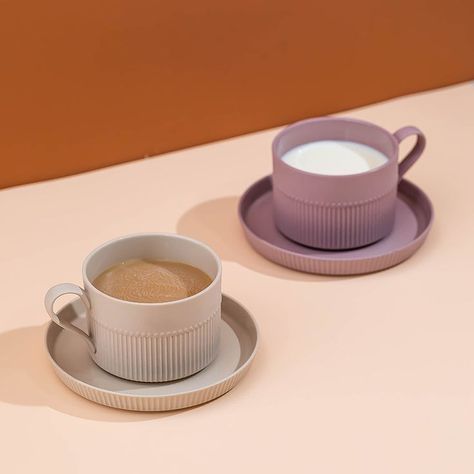 Tea Set Ideas, Cerámica Ideas, Coffee Cup Design, Ceramic Tea Set, Ceramic Tea Cup, Tea Packaging, Teapots And Cups, Coffee Cups And Saucers, Ceramics Ideas Pottery