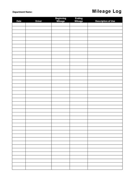 Printable+Mileage+Log+Template Mileage Log Printable Free, Business Tax Write Offs, Printable Time Sheet, Mileage Tracker Printable, Mileage Log Printable, Employee Forms, Bill Of Sale Printable, Bill Organization Printables, Cleaning Business Tips